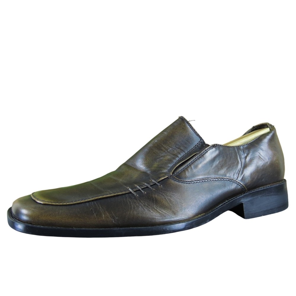 Steve Madden Men Klak Loafer Brown Leather Size 9.5 Medium  Used 2025‎